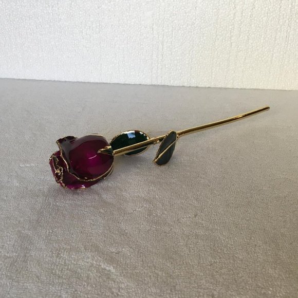 Eternal Love Rose Dipped in 24k Gold Foil V15 - Picture 4 of 10